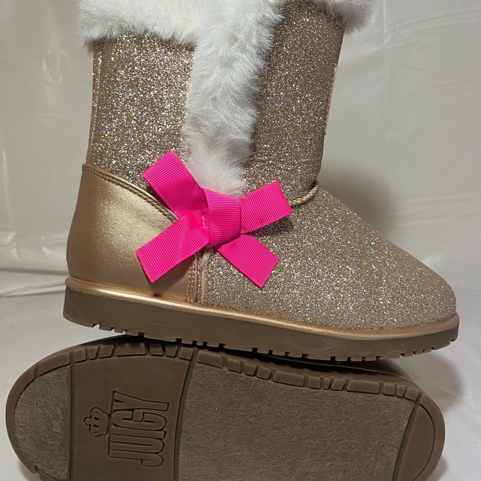 Juicy Couture Snow Glitter Gold Boots - Image 2 of 4