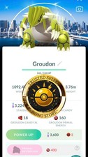 Pok mon G0 - Shiny Groudon leve 50 - 3 moves purified BG Tokyo 2026 Go Fest