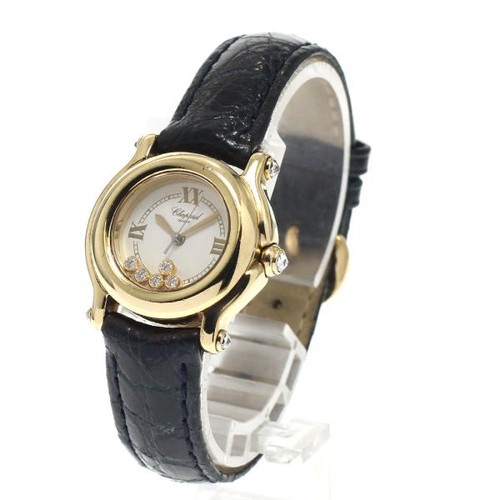 Chopard Happy Sport 27/6149-20 26mm YG White Dial Quartz Watch #C2734