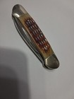 Buck 389 Canoe Pocket  Jigged Bone Handles Brass Bolsters 3" & 2.5" Blades Z-13  — photo 8