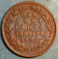Straits Settlements Cent 1862 KM# 6