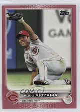 2022 Topps Series 2 Mother's Day Hot Pink 1/50 Shogo Akiyama #549 x2o