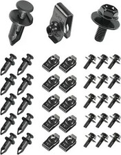 35PCS Engine Under Cover Splash Shield Guard Body Bolts Screws, Bumper Fender Li