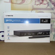 Phenyx Pro Wireless Microphone System, 4 Channel Wireless Mic Set PTU-5200-4B