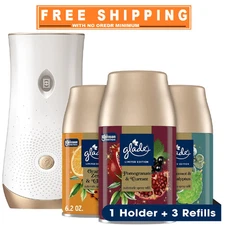 Glade Automatic Spray Air Freshener, Holiday Variety, 1 Device + 3 refills