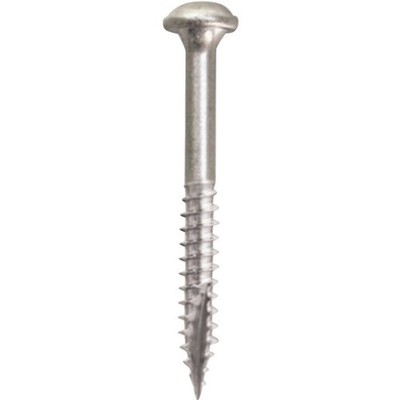 Kreg SML-F125 - 500 Pocket-Hole Screw, #7 Thread, 1-1/4 in L, Fine Thread, Squar