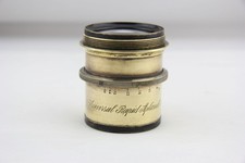 Antikes Messing Objektiv Universal Rapid Aplanat Nr. 3 F/8 # 12592