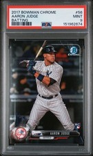 2017 Bowman Chrome Aaron Judge Batting 56 (White Jersey) PSA 9 MINT Rookie RC