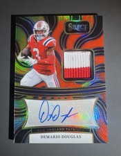 2024 Panini Select Signature Memorabilia Tie-Dye Auto /25 Demario Douglas SSP