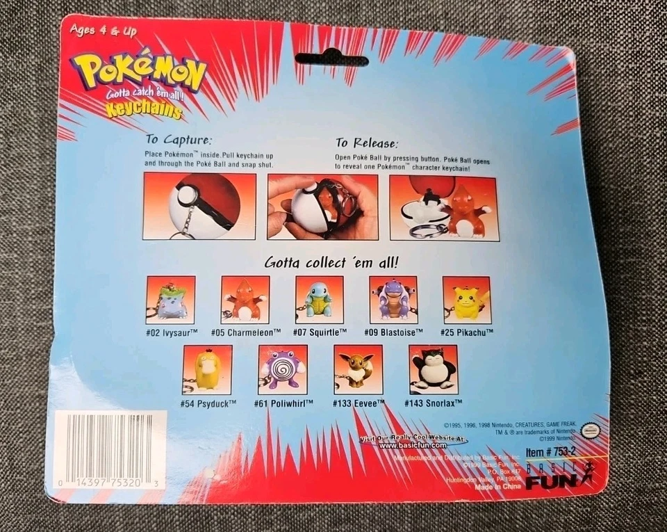 复古 Pokemon MEWTWO & MEW KB 玩具独家钥匙链 MOC 基本乐趣 — 第 2/3 张图片