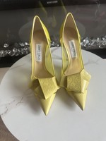 Jimmy Choo London Yellow Bow Heels – Brand New (Never Worn) 
