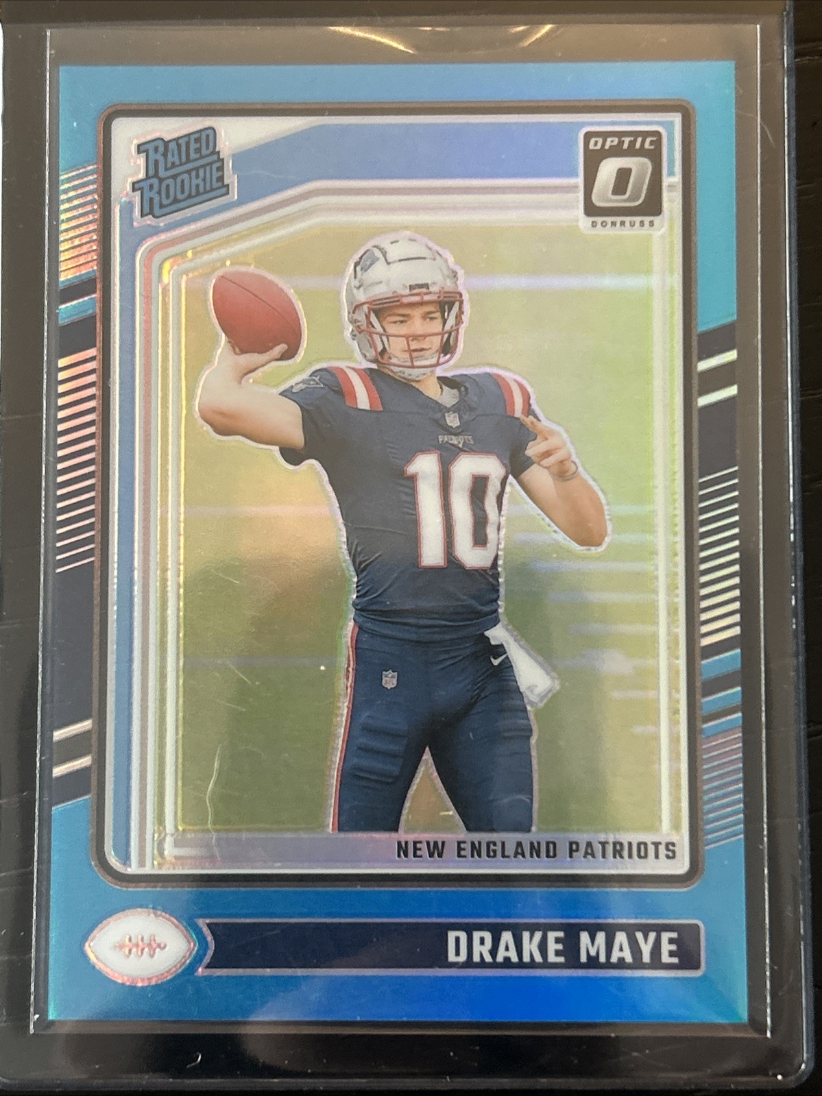 2024 Drake Maye Optic Rated Rookie Aqua Prizm /299 #229