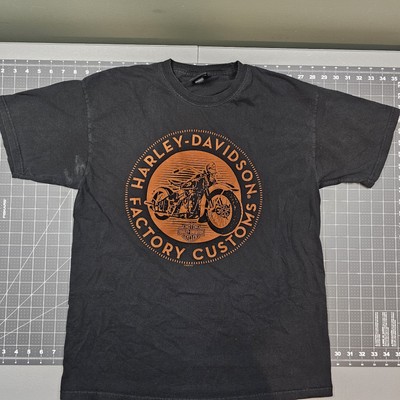 Harley Davidson Tshirt Large Factory Custom Bootlegger Biker Motorcycle Street 