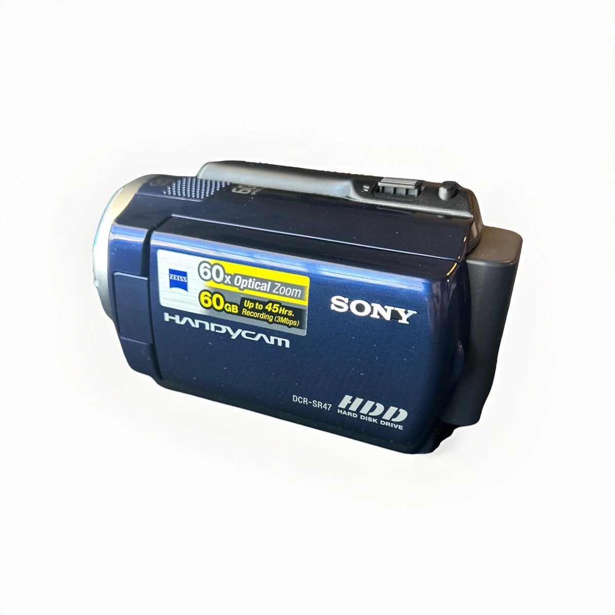 Sony DCR-SR47 Handycam 60GB 60x Zoom Blue Tested Works SON | eBay
