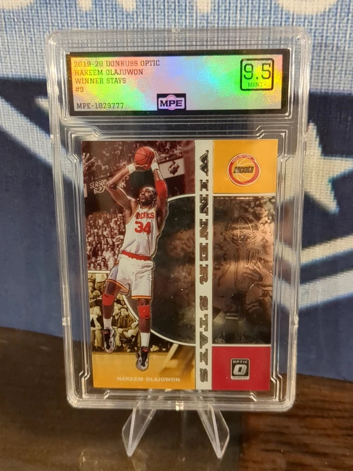 2019-20 Panini Donruss Optic - Winner Stays Hakeem Olajuwon #9 MINT+ MPE 9.5!! - Image 2 of 4