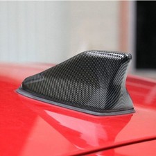 Antenna aletta di squalo auto in fibra di carbonio tetto auto antenna FM/AM segnale radio universale