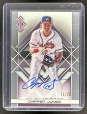 2025 Topps Transcendent Chipper Jones Icons Chrome Auto #/25 Braves