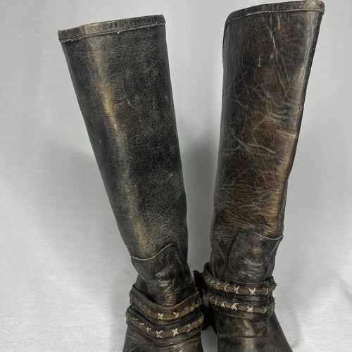 Freebird By Steven Mid Calf Distressed Women Leather Knox Boots Size 9 - Picture 6 of 15