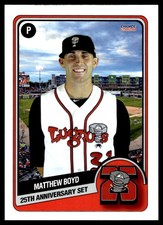 2020 Matt Boyd Choice Minor League Rookie Card Lansing Lugnuts. rookie card picture