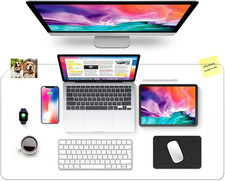 14x28 Inch Large Clear Desk Mat Pad on Top of Desks, Heat Resistant Transpare...