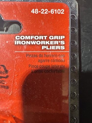 Milwaukee 48-22-6102 Ironworkers Pliers And Cutting Pliers 6” - Picture 7 of 7