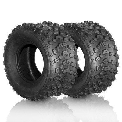 Set of 2 22x11-10 ATV UTV Tires All Terrain 6 Ply 22x11x10 Max Load: 385Lbs