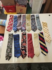 14 Mens Ties Including Brands Logan, Jones New York, Tom James, Pierre Cardin...
