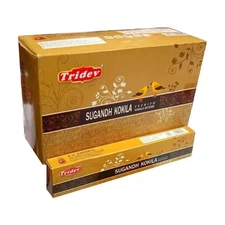 Tridev Sugandh Kokila Premium Incense Pooja Agarbatti Sticks 180 Incense 12 Pcs