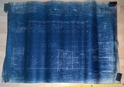 1958 print Packard Motor Car Bldg #6  Blueprint paper Albert Kahn 56''x 34''