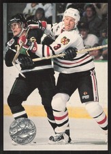Steve Smith, 1991-92 Pro Set Platinum, #27, Chicago Blackhawks,