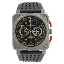 Bell & Ross BR 03-94 Titanium Black Dial 42mm Automatic Mens Watch BR03-94-RS18