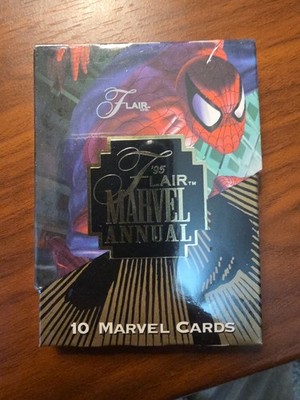 1995 Flair Marvel Annual Sealed Pack - 10 Cards - Factory Sealed - High Grade