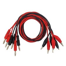  6 Pcs  TL-16 Banana to Large Alligator Test Lead Set