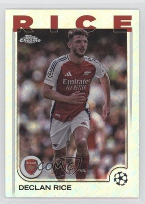 2024 Topps Chrome UEFA Club Competitions Toppsfractor 7/52 Declan Rice #53 1h1
