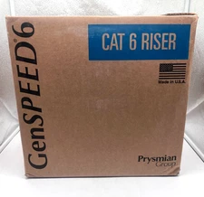 900 Feet GenSPEED 6 Cat6 Riser Cable, CMR, U/UTP, Blue 7133800