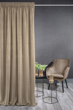 KRISTI Tenda in Velluto Con Fettuccia Arricciata - 1 Pz. Tenda Termica E Oscuran