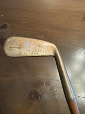 Rare RH Macgregor Hickory Wood Shaft Golf Club Putter Clover