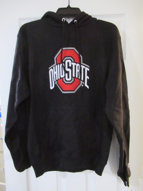 Ohio State Buckeyes Brand New Champion Black Hooded Sweatshirt Size Small