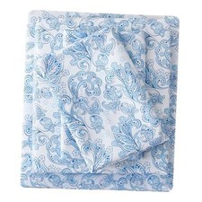 Floral Sheet Set - 4 Piece Boho Blue Turkish Cucumber Full Blue Paisley Flower