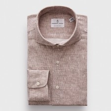 Emanuel Berg 4Flex Jersey Cotton Modern Fit Dress Shirt- Size: L