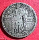1917 Type I US Standing Liberty SILVER Quarter! "Philadelphia" Mint! VG Old Coin