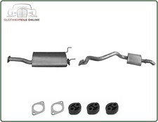 Auspuff Set für Ssangyong Rexton GAB 2.7 Xdi 120kW Mitteltopf + Endschalldämpfer