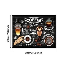 Non-Slip Coffee Machines Drying Mat Absorbent Mat  for Kitchen Countertops
