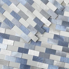 VAOVI Kitchen Tiles Backsplash Peel and Stick Metal Sticky Brick Mosaic