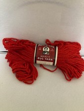 Vintage - Aunt Lydia's - Heavy Rug Yarn - Red -  251 - 2.5 Ounces - New