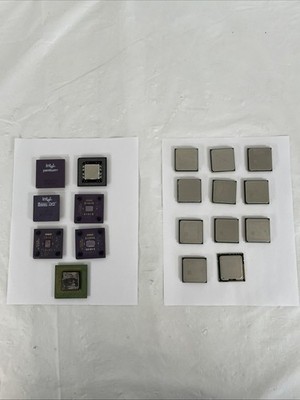 Huge Vintage & Legacy CPU Lot | 18x Pentium 486 DX2 MMX Athlon | PGA | 1992-2011