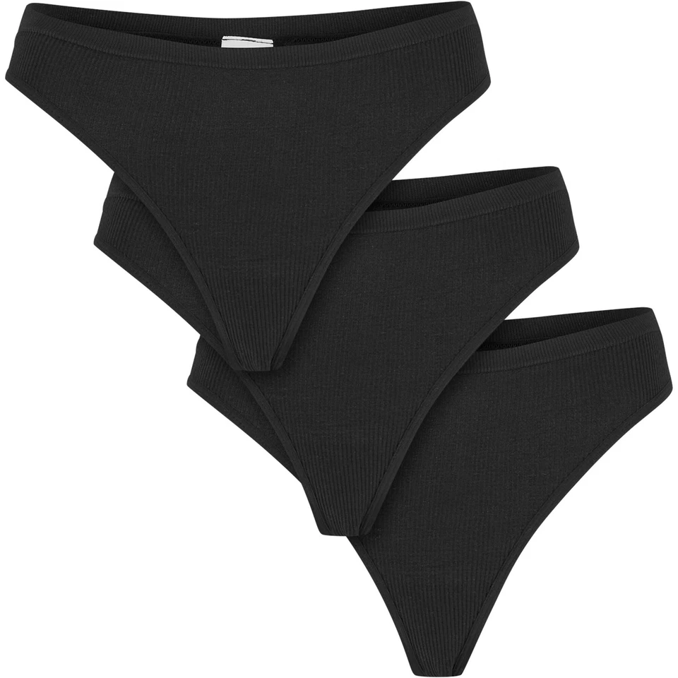 Urban Classics Damas Rip Tanga 3-Pack Ropa Interior Cómoda Sexy Nueva - Imagen 2 de 4