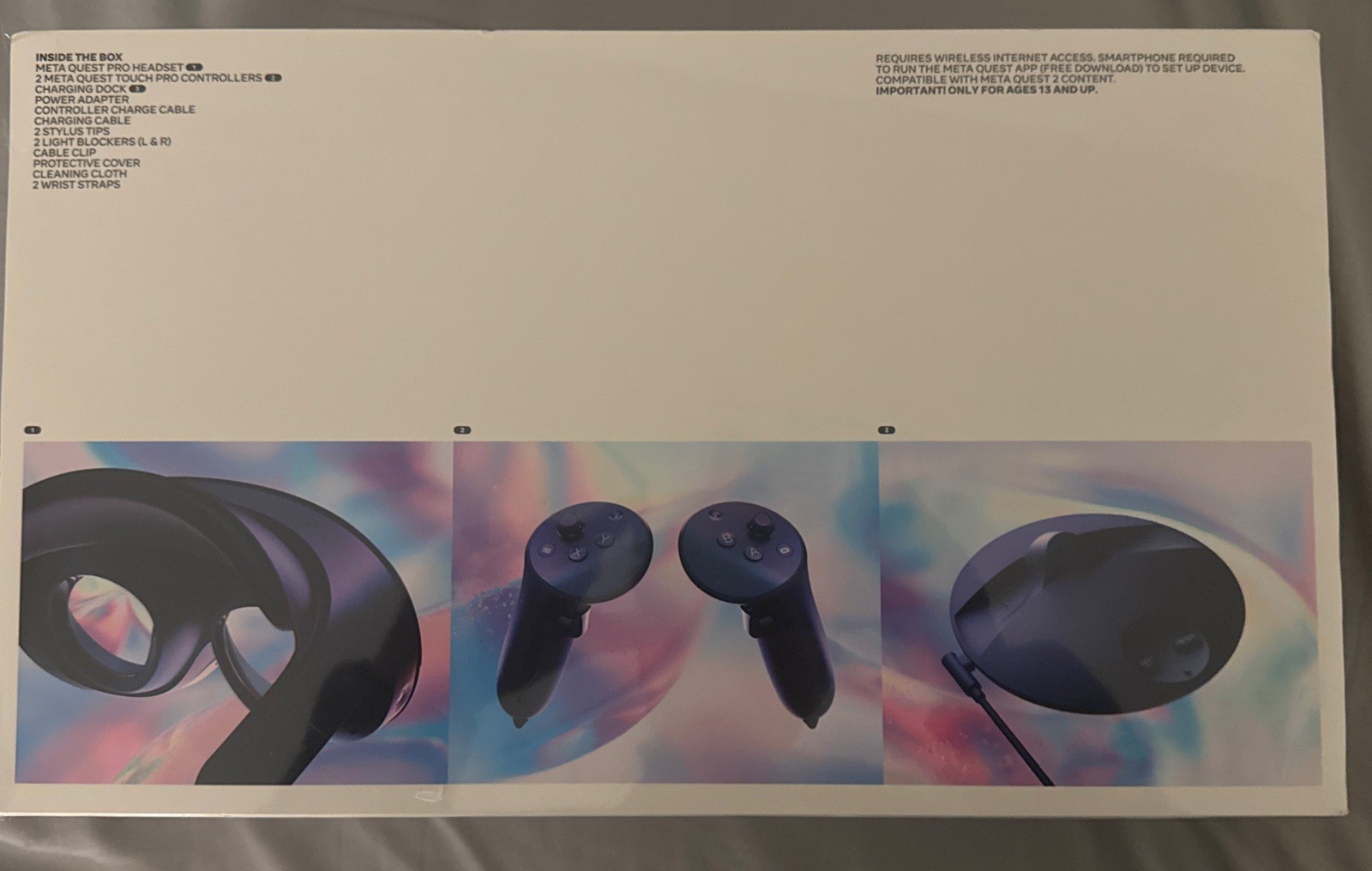 SEALED NEW - Meta Quest Pro VR Headset with all factory pcs. LOWEST PRICE AVAIL