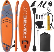 Inflatable Stand Up Paddle Board Extra Wide Paddle Board,  Waterproof Bag