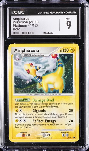 Ampharos graded CGC 9 for sale on eBay
